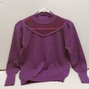 Women's Sheer Bottice Sweater - Size SM